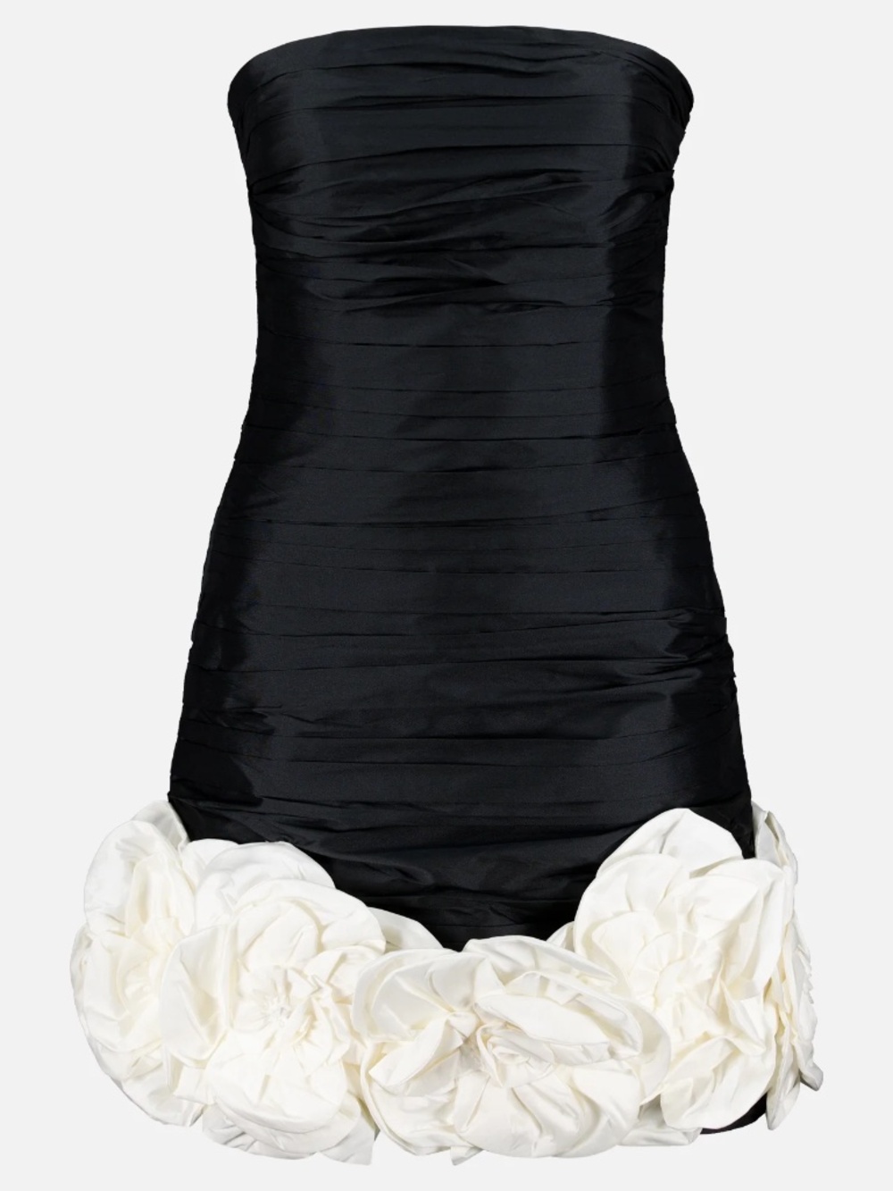 PatBO Taffeta Bloom Short Dress